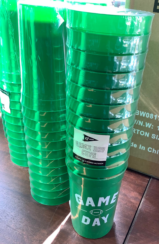 (Clearance)Football Game Day Cups, 12ct
