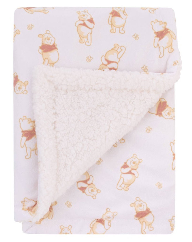 Disney Winnie the Pooh Plush Baby Blanket