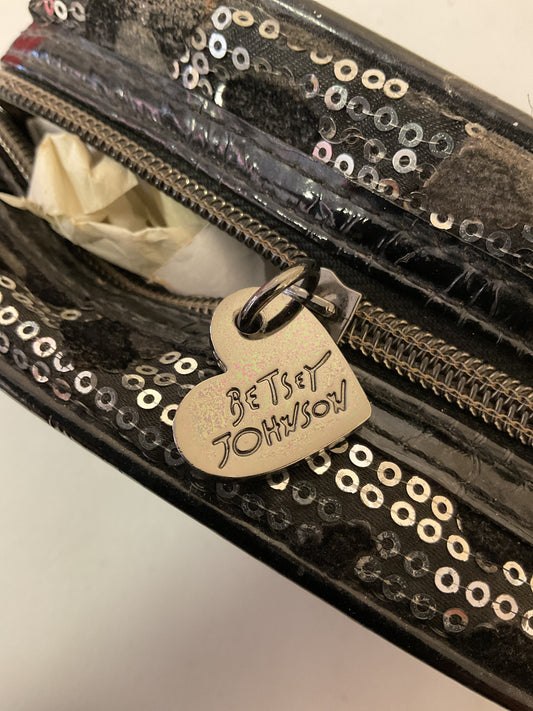 (CLEARANCE) Betsy Johnson Cheetah Print Makeup Bag small