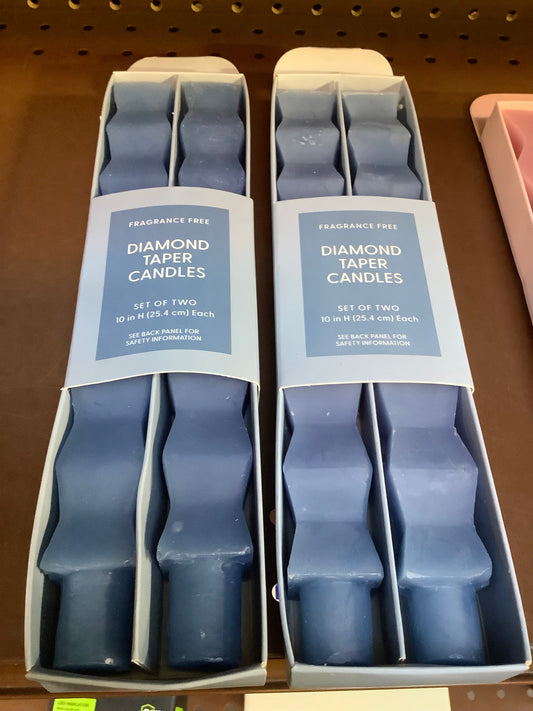 2-Pack Decorative Unscented Candles