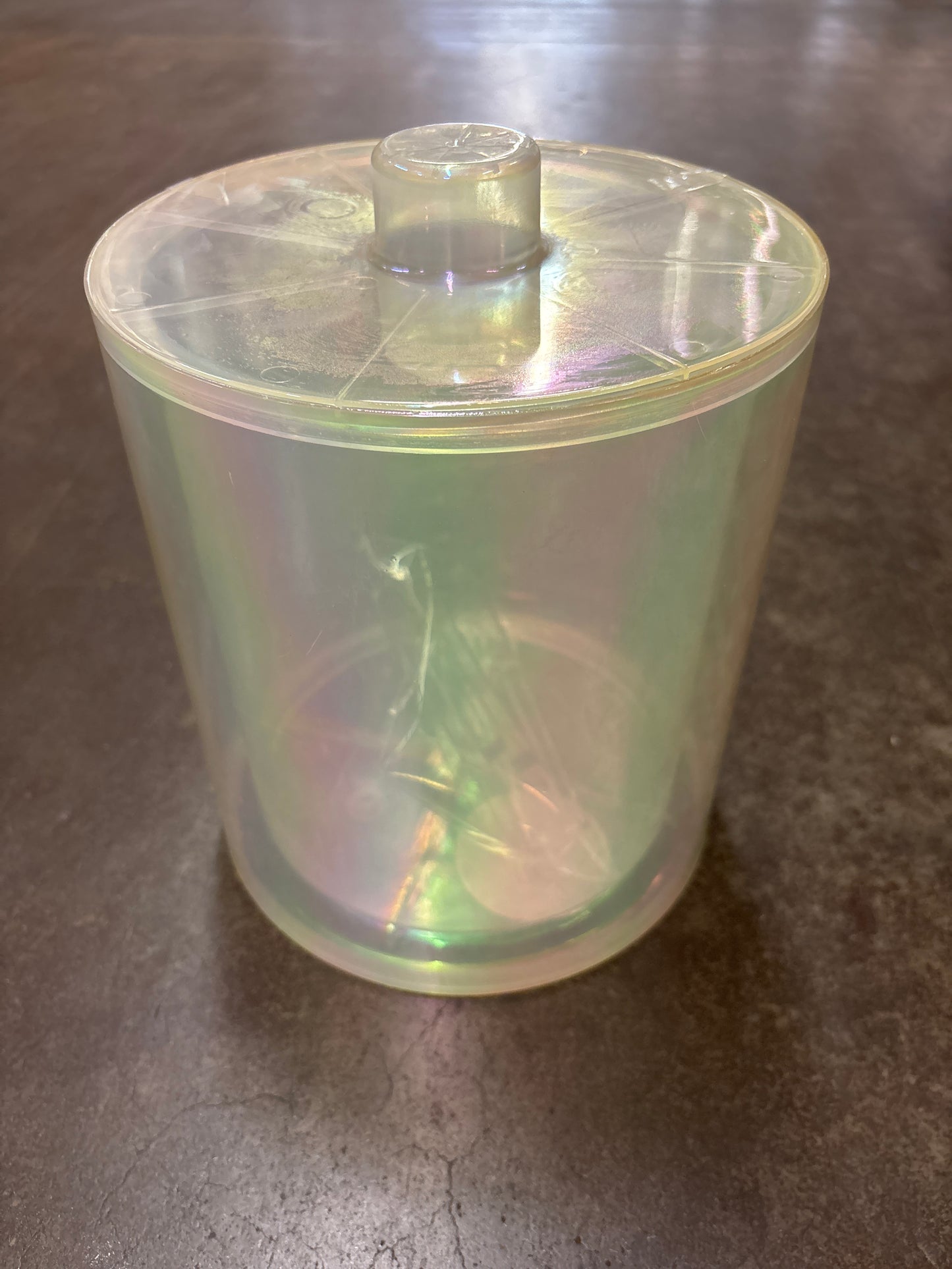 CLEARANCE - FINAL SALE - Ice Bucket and Tongs Set - Iridescent