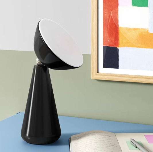 Portable Rechargeable Ambient Mood Lamp with Sunset Light Effect - Black - Room Essentials™ - Out of package, Minor Cosmetic Damage (see pictures)(clearance)