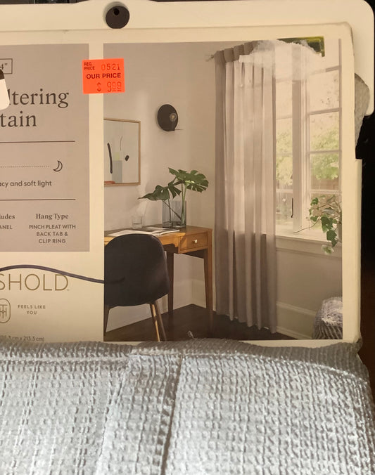 (Clearance)FINAL SALE 1-Panel Light Filtering Curtain