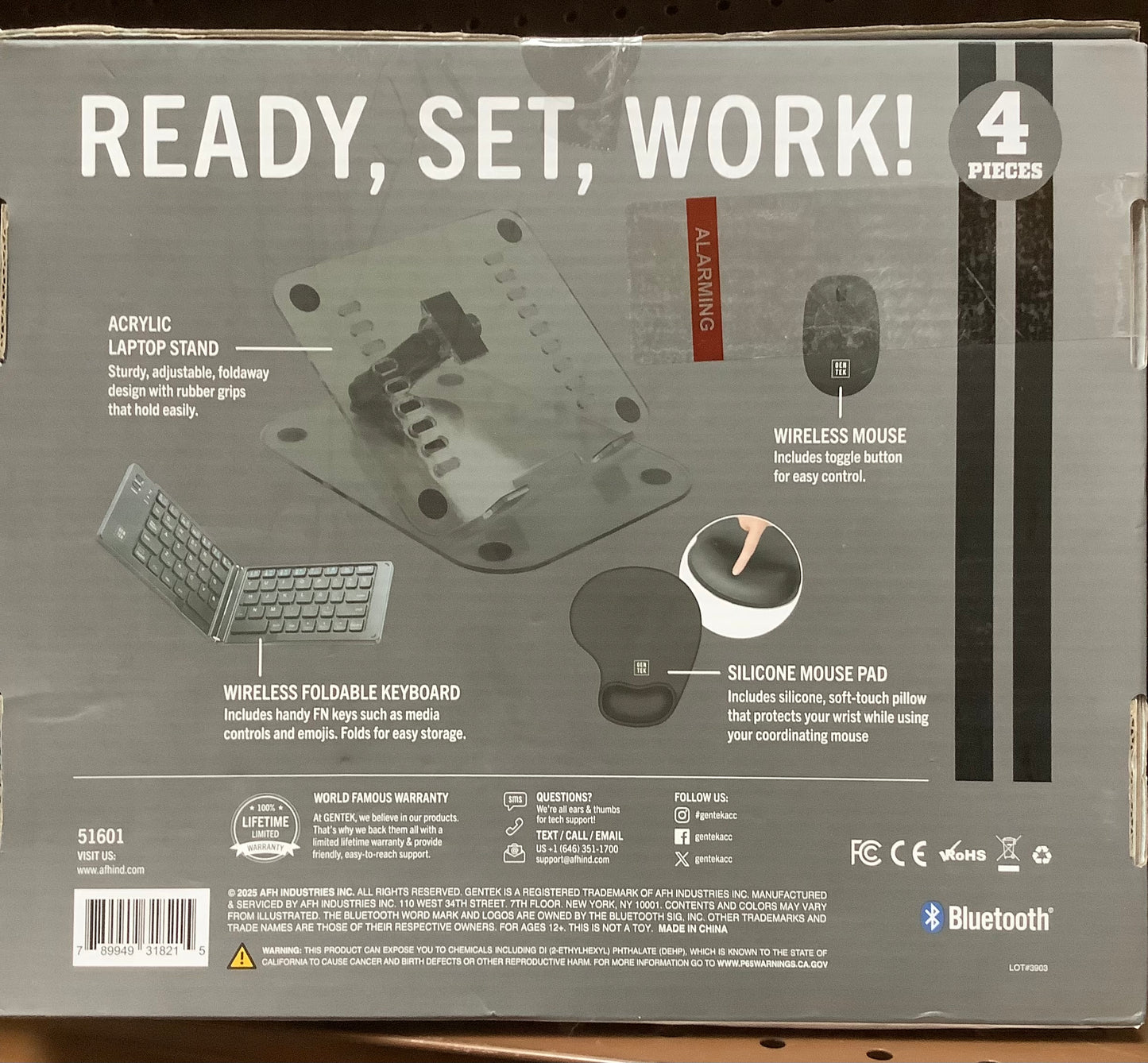 Gen Tek 4 Piece Desktop Essentials Kit