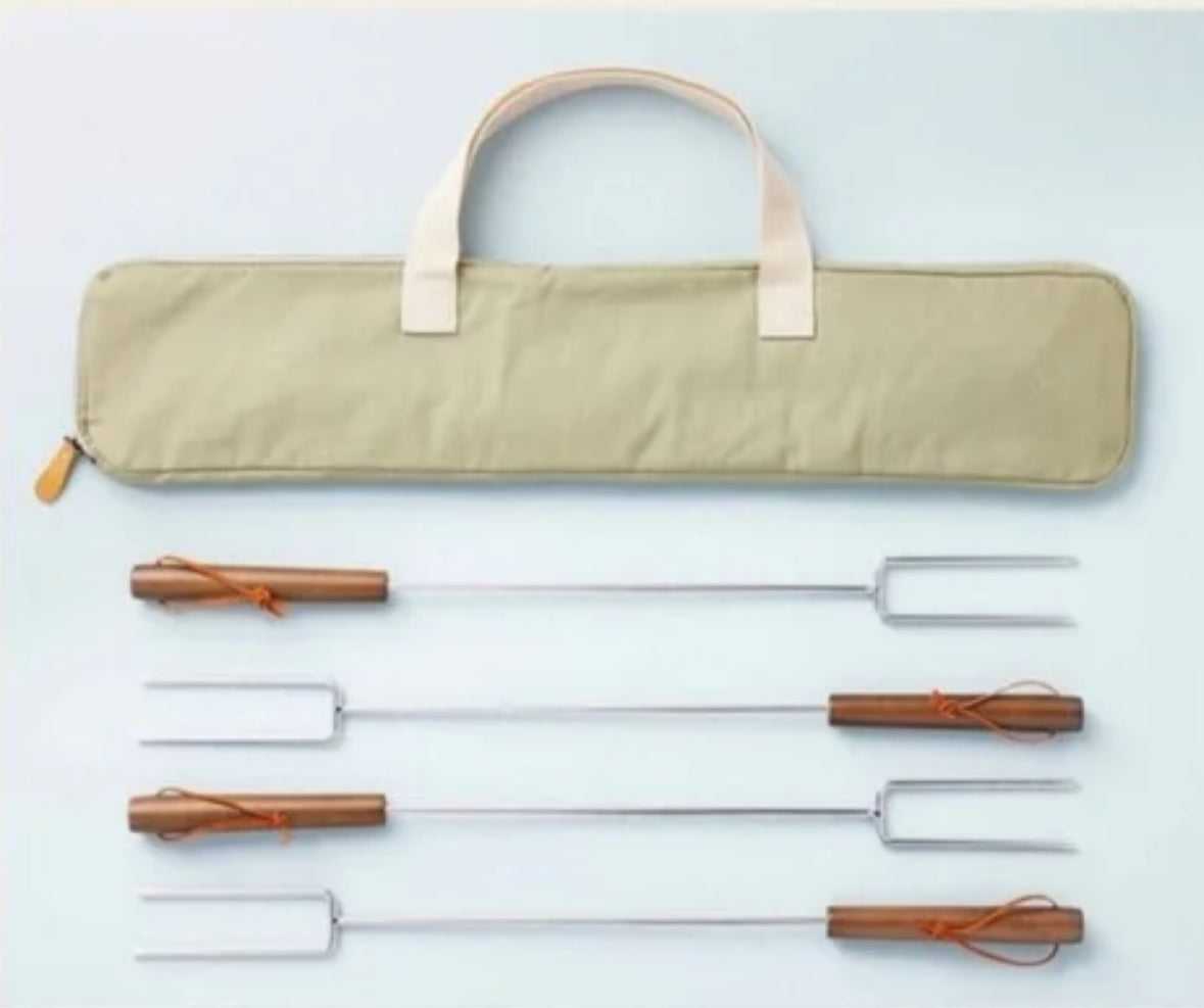 4pk Grilling skewers for cooking, grilling, roasting