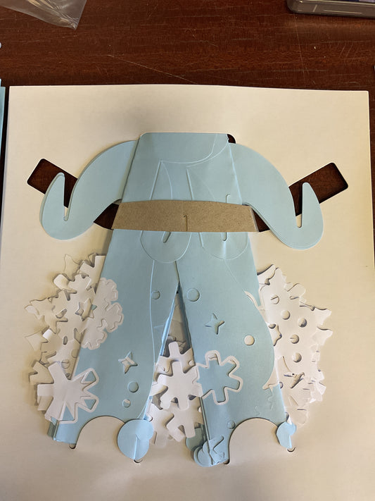 Christmas Snowflake Gift Bag with Tissue Paper