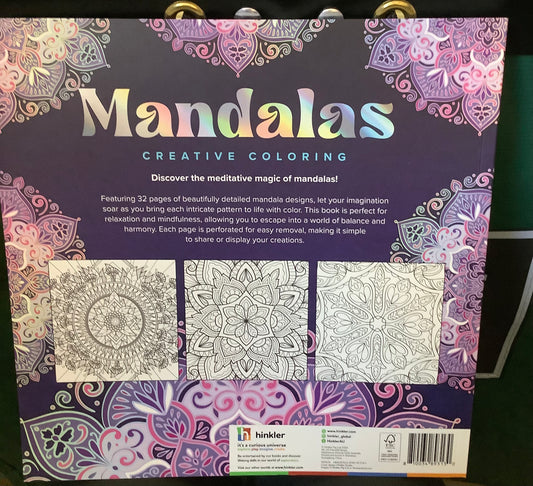 Hinkler Books Art Maker Mandalas Creative Coloring