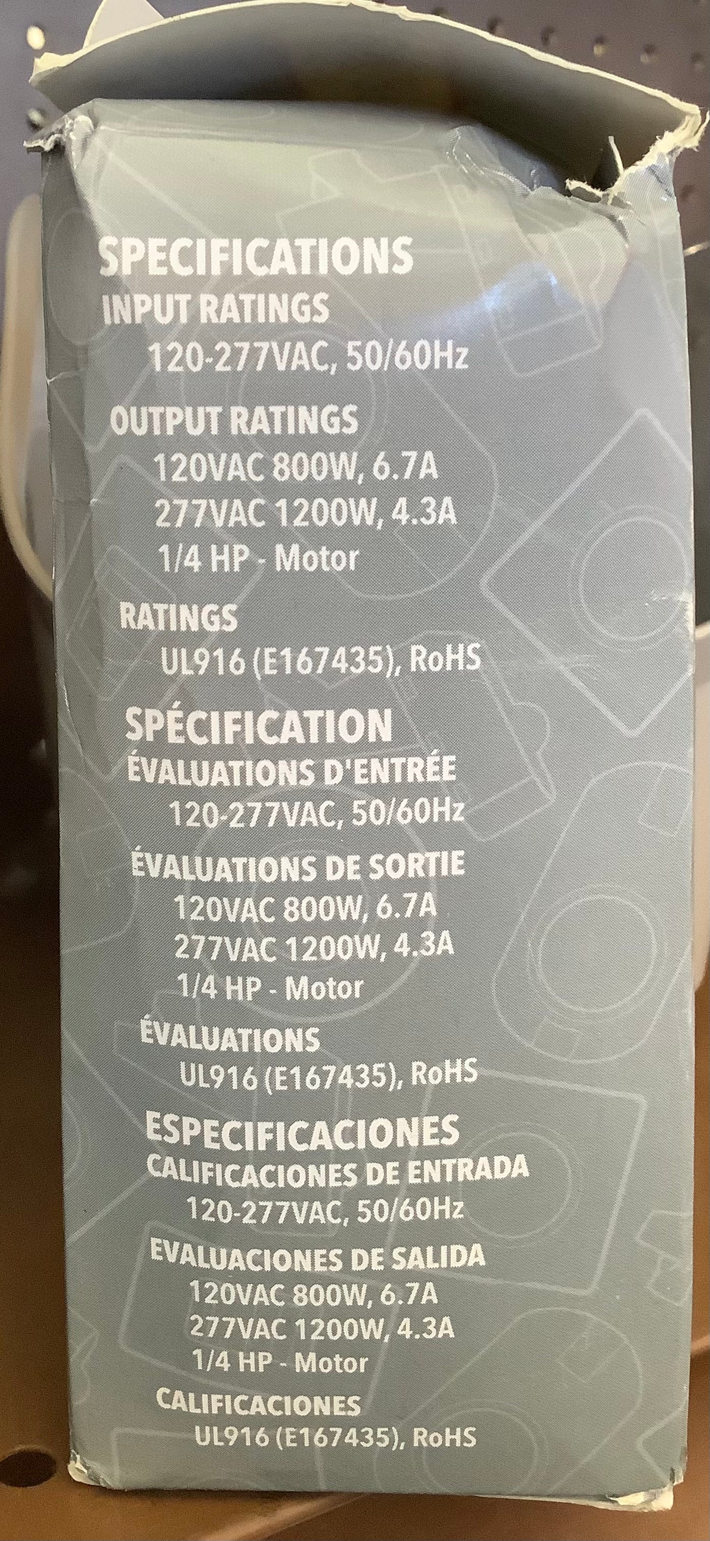 Sensor Switch Contractor Select SPODMRA
Multi-Location LED 0-10V Decorator Light