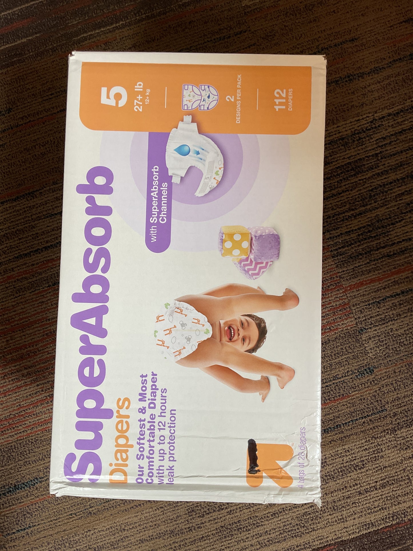 Disposable diapers giant pack - Size 5 - 112ct