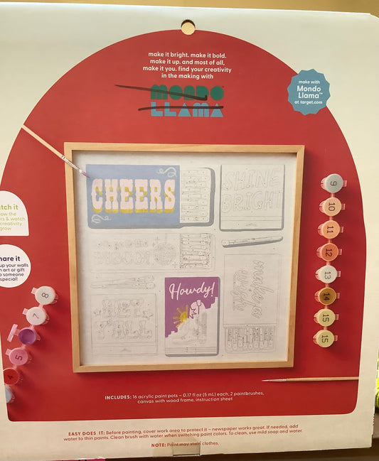 Paint - by - Number Matchbook Art Kit