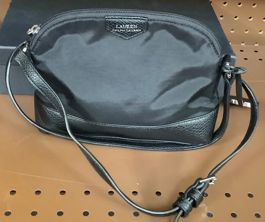Lauren Ralph Lauren Tara nylon crossbody bag in black.