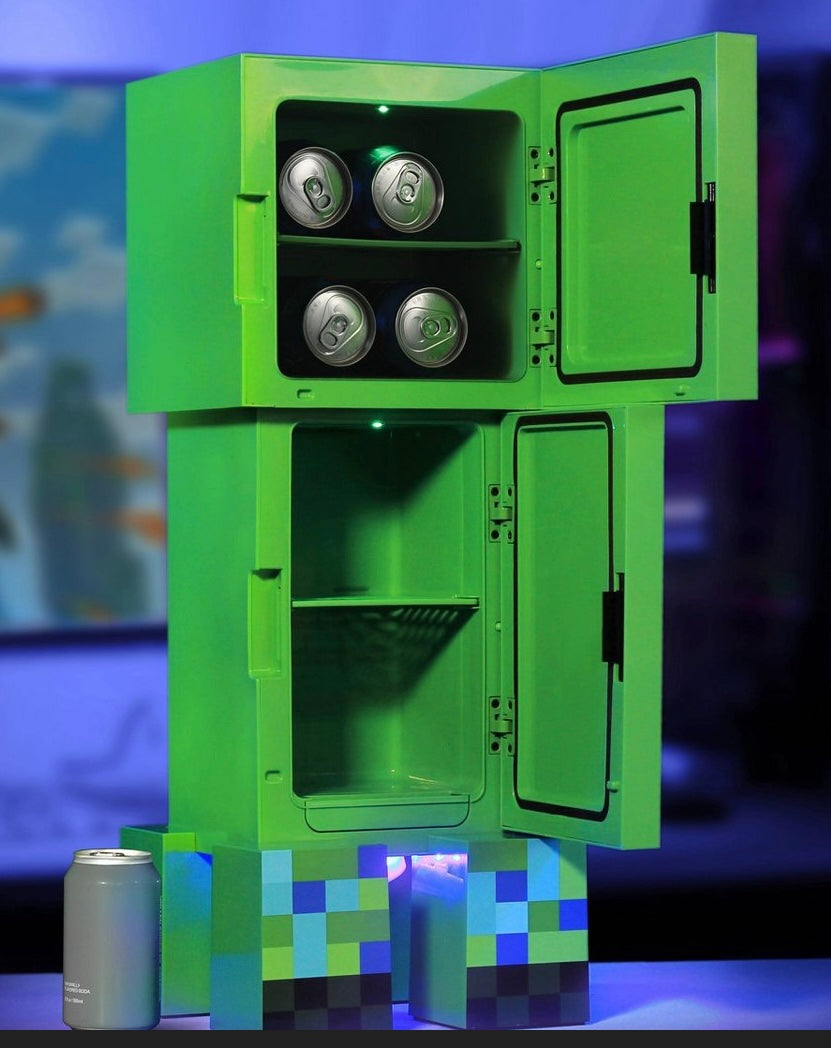 Minecraft Charged Creeper Figural Mini Fridge