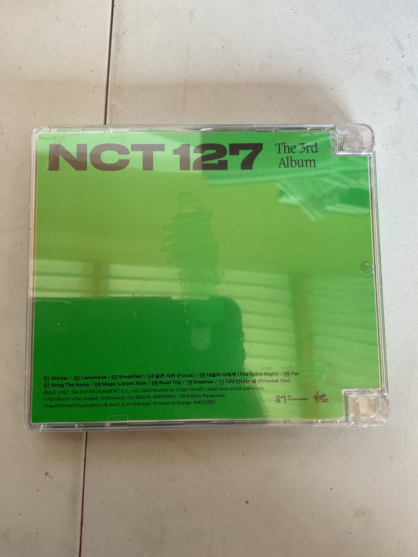 CLEARANCE - FINAL SALE- NCT 127 - The 3rd Album 'Sticker' (Jewel Case Ver.) (CD)