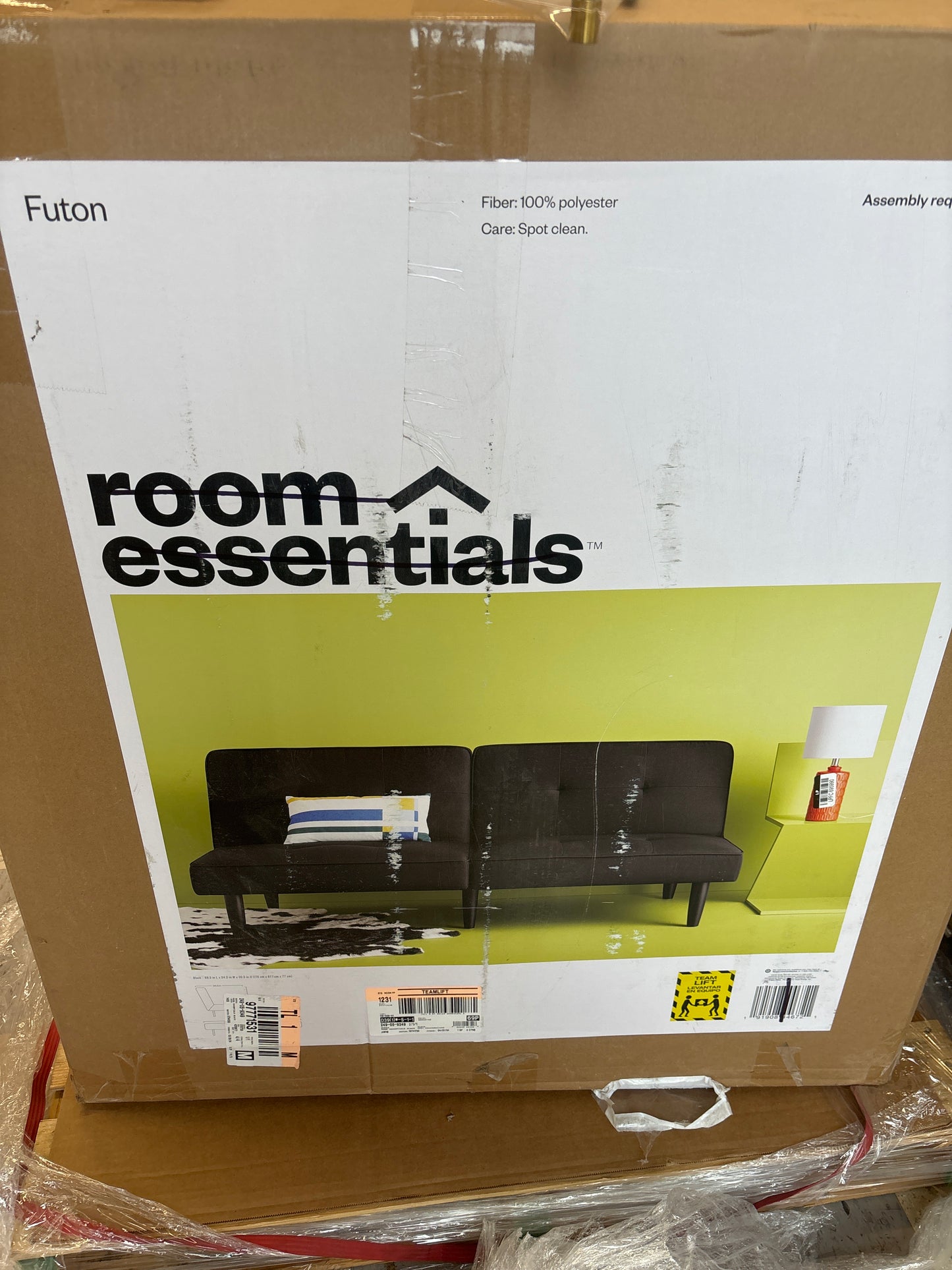 Futon Sofa Black - Boxed