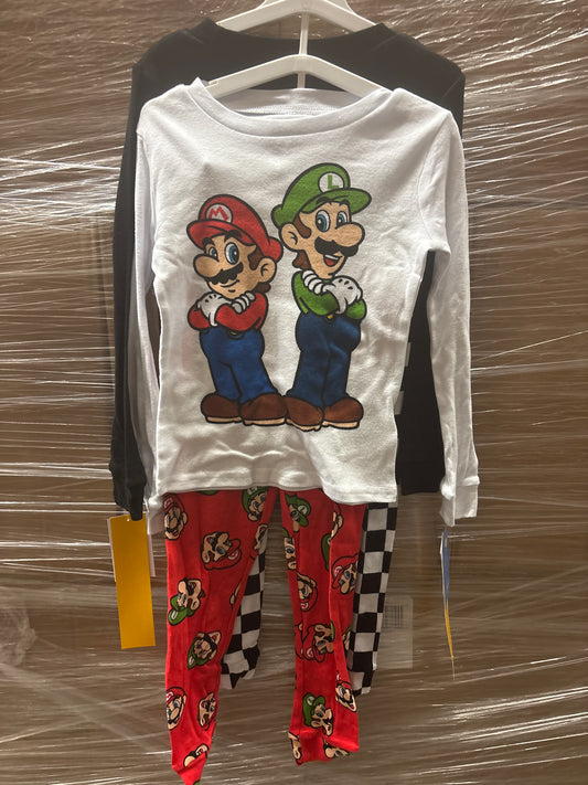 Nintendo Mario Pajama Sets -4pc - Size 5T