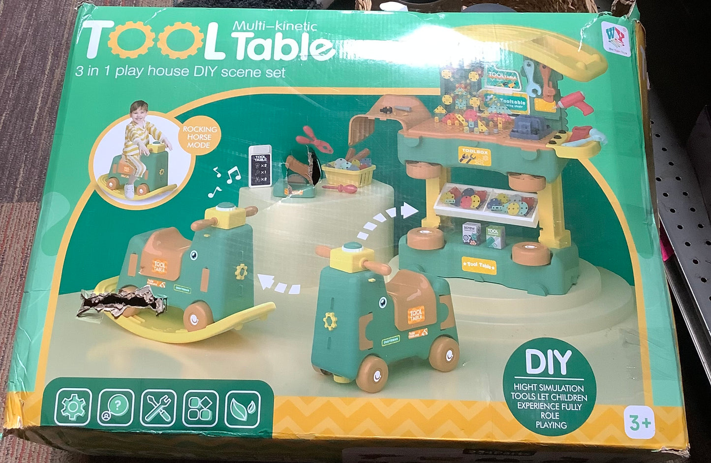 in 1 Toddler Kids Tool Bench Set,Rocking Toy,254 Pcs
Pretend Play Toddler Toy Tools with Realistic Accessories,Construction Tool Kit