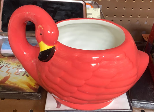 (Clearance)Ceramic Flamingo Planter