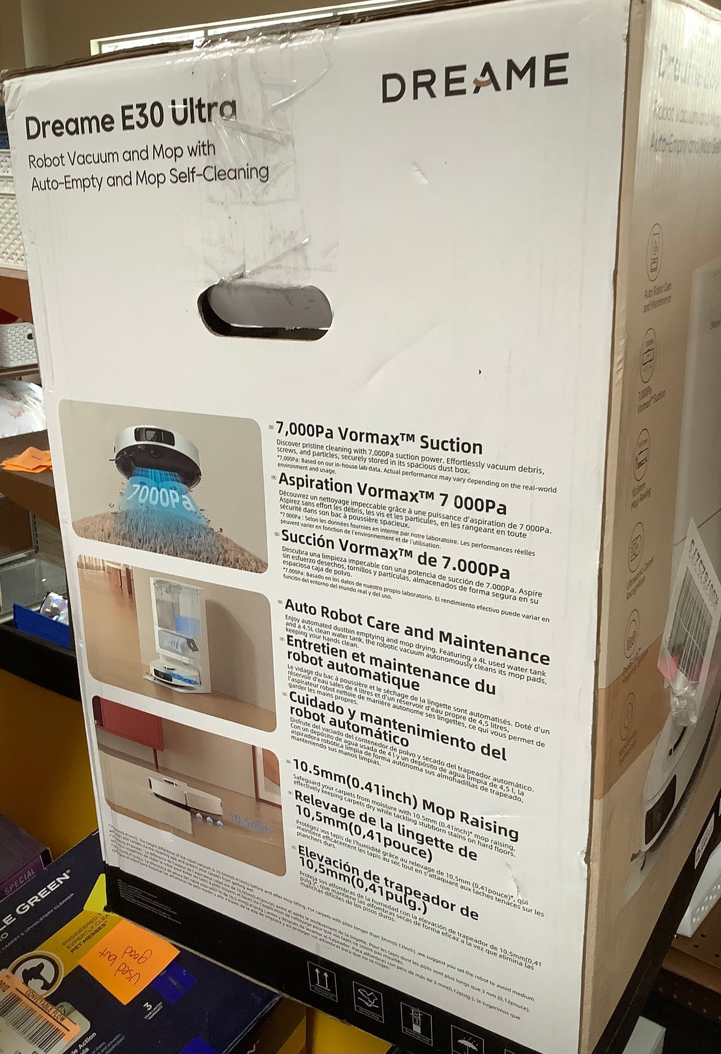 Dreame E30 Ultra Cordless Robot Vacuum and Mop 10.2"
Cleaning Path White