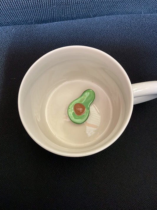 (Clearance )16Oz Stoneware Mug W/Avocados