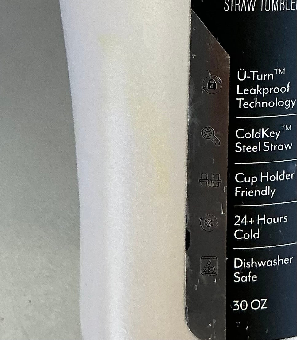BruMate Era 30oz 100% Leakproof Straw Tumbler - Minor Cosmetic Damage (see pictures)