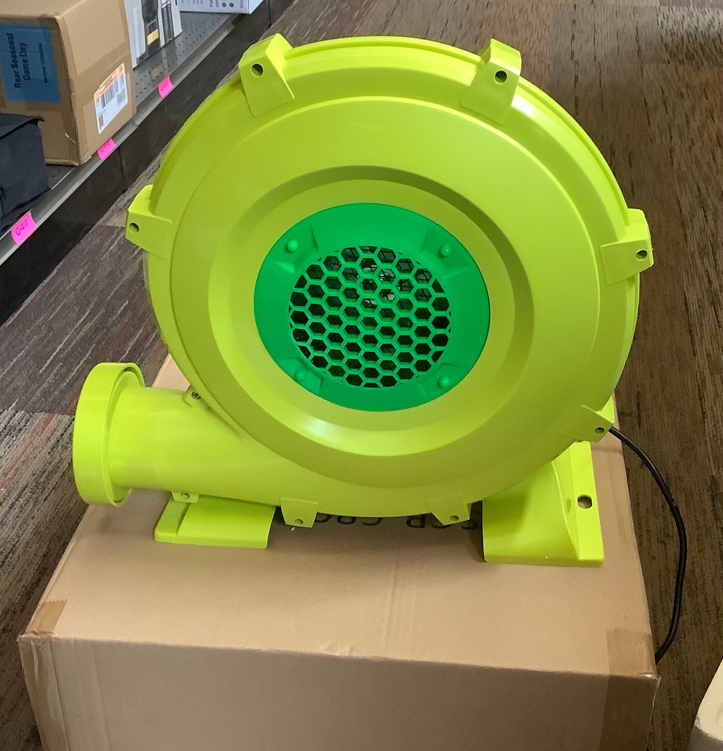 (CLEARANCE).Gymax
735-Watt Bounce House Air Blower Pump Fan for Indoor Outdoor Inflatable Bouncy House