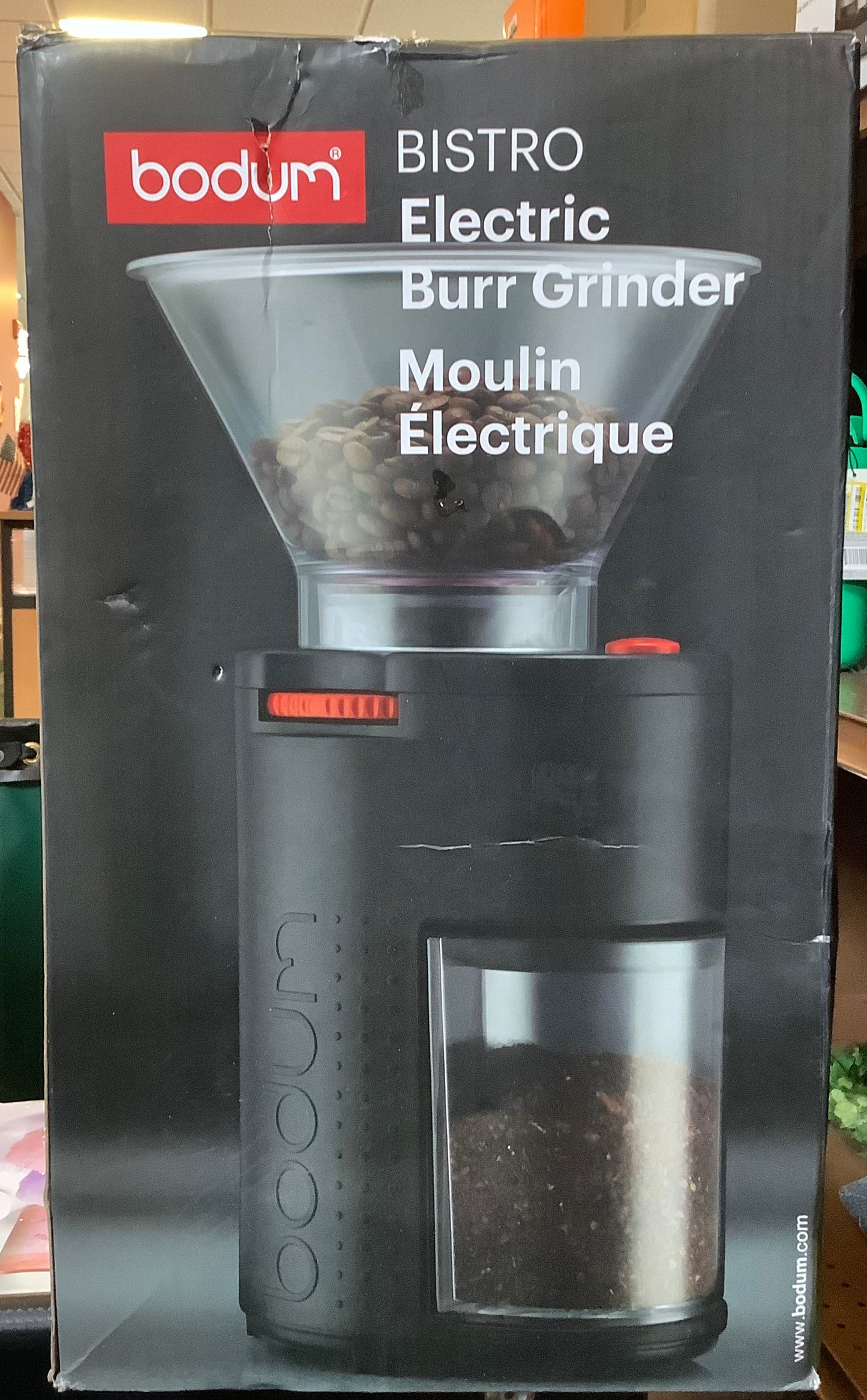 Bodum Bistro Conical Burr Electric Coffee Grinder Black: 12
Settings, Stainless Steel, BPA-Free, Coarse to Fine Grind
