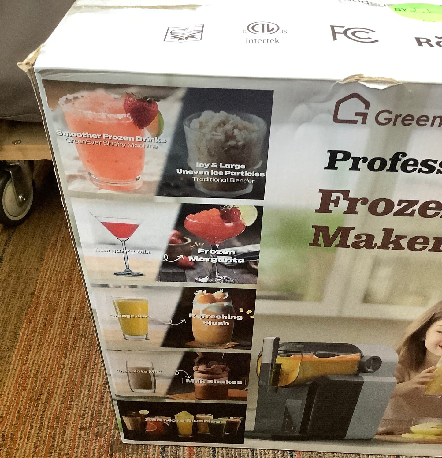 Greenever Slushie Machine for Home 15-60 Minutes with 7
Preset Programs & 4 Hours Freshness for Home Frozen Drink
Milkshakes Margaritas Frappes