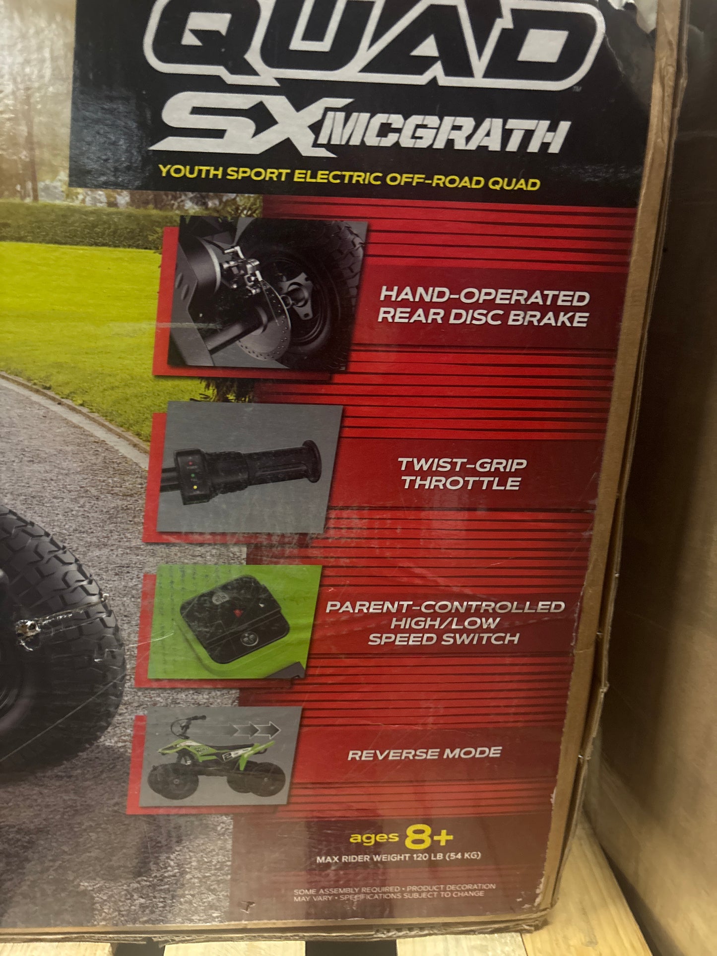 Razor 24V Dirt Quad SX McGrath
Powered Ride-On - Green