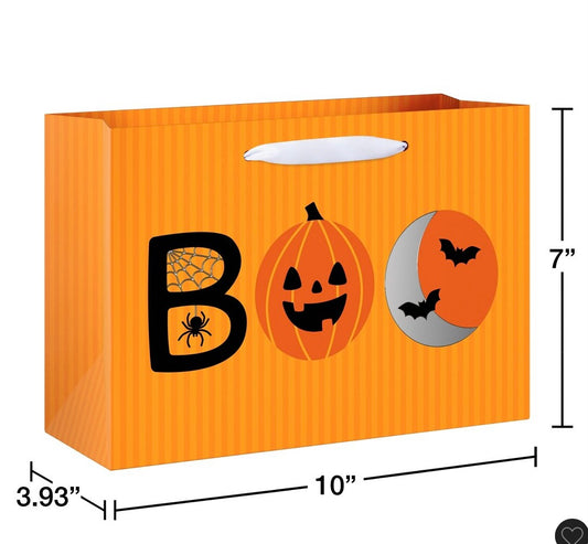 Medium Horizontal Halloween Gift Bag Fun Icons