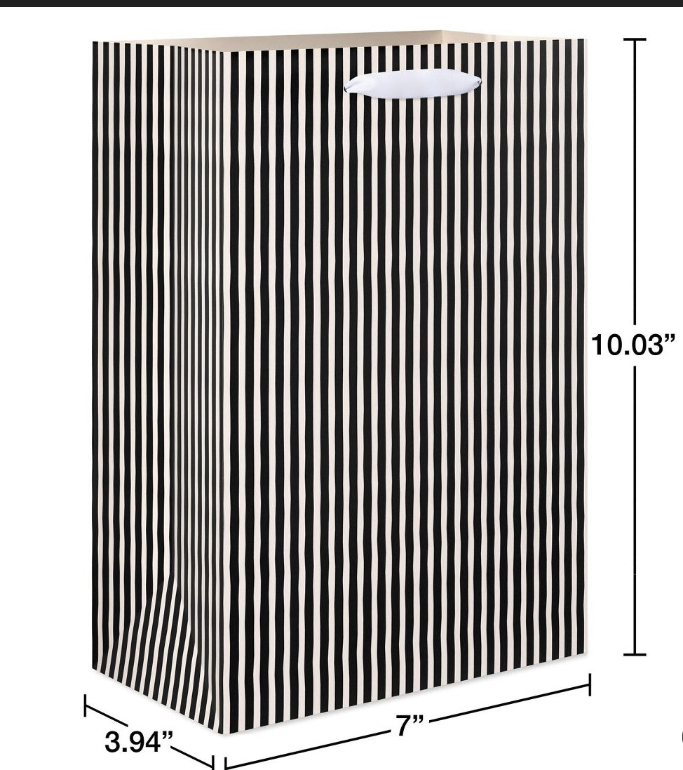 Halloween Medium Gift Bag Vertical Striped
