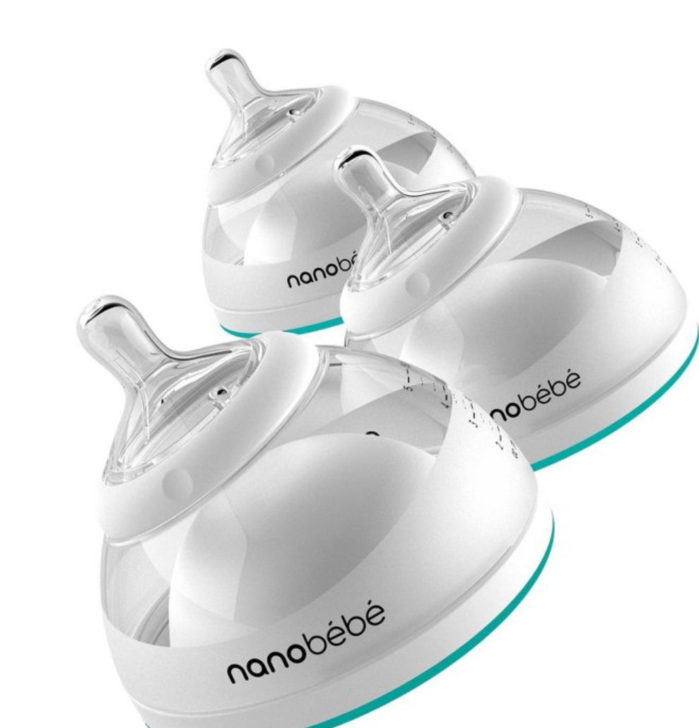 nanobebe Breast Milk Baby Bottle - 3pk/ 15oz Teal