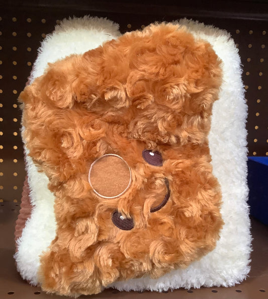 12" Stackable Peanut Butter and Jelly Sandwich Stuffed Animal -Food Theme Toy for Sensory Development