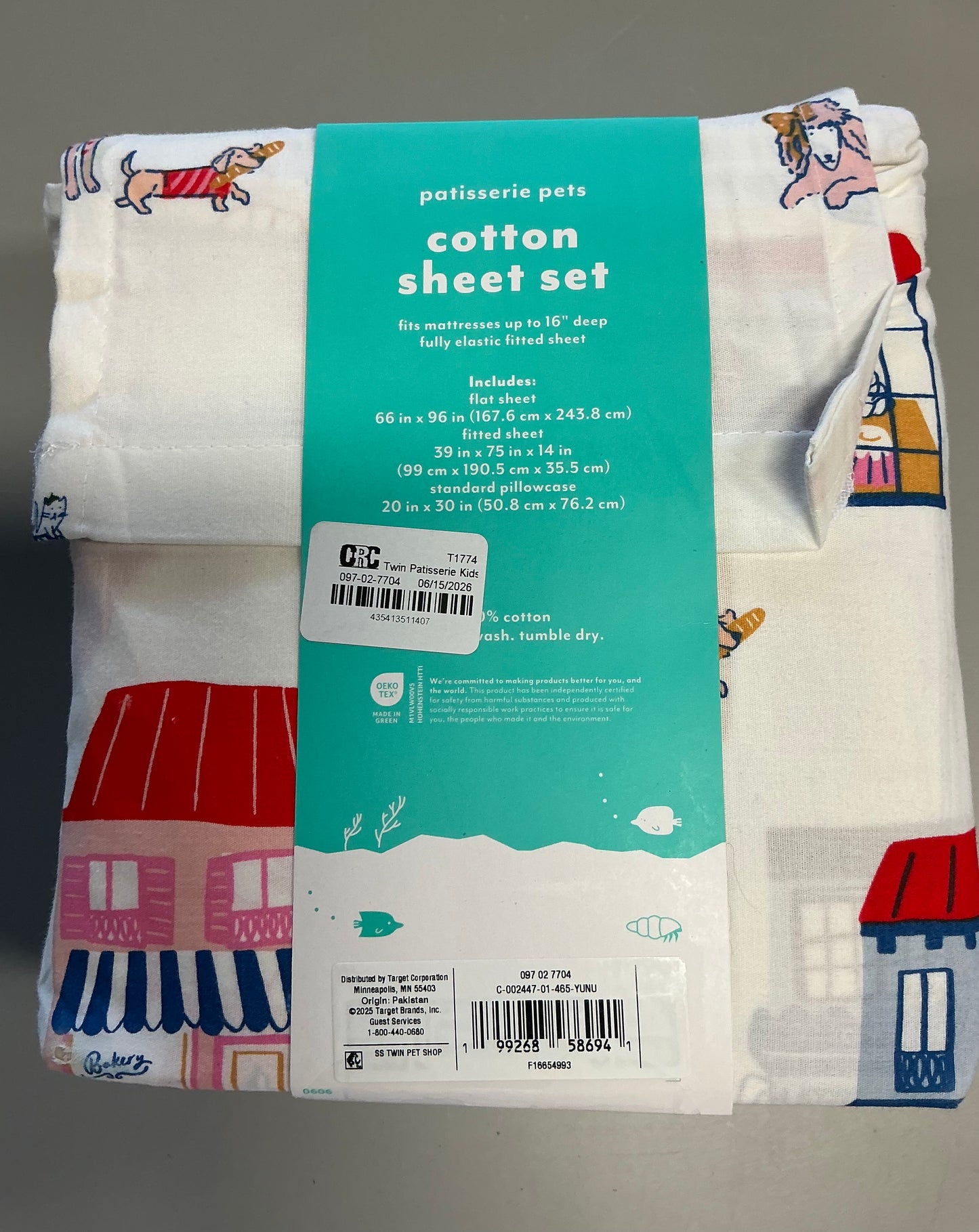 TWIN Sheet Sets (1 Pillowcase, 1 Flat Sheet, 1 Fitted Sheet) - External storage case shows minor dirt from handling (see pictures) - Some may be Missing packaging