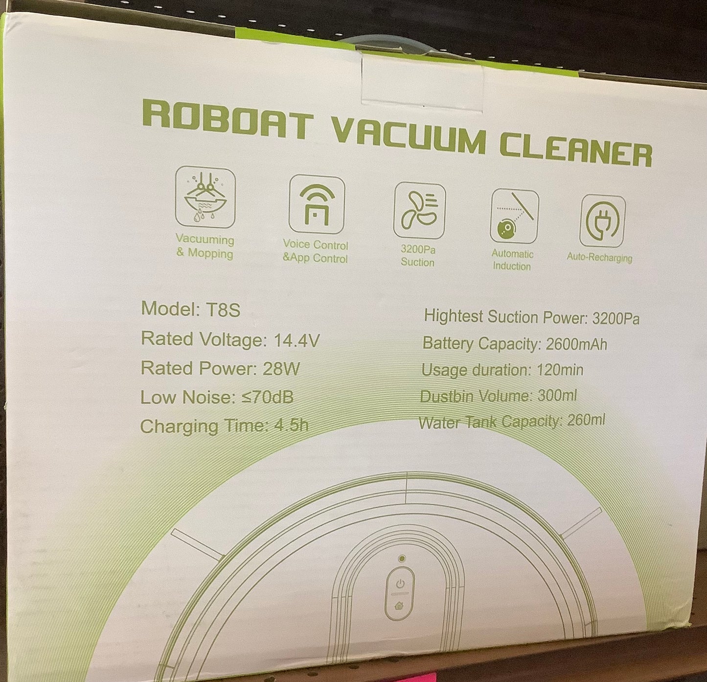 T8S 2-in-1 Robotic Vacuum Cleaner & Mop - Voice & App
Controlled, Slim Design