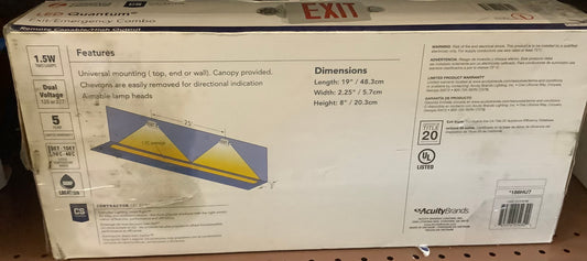 Lithonia Lighting LHQM LED R M6 Quantum Emergency Exit
LED Combo Sign