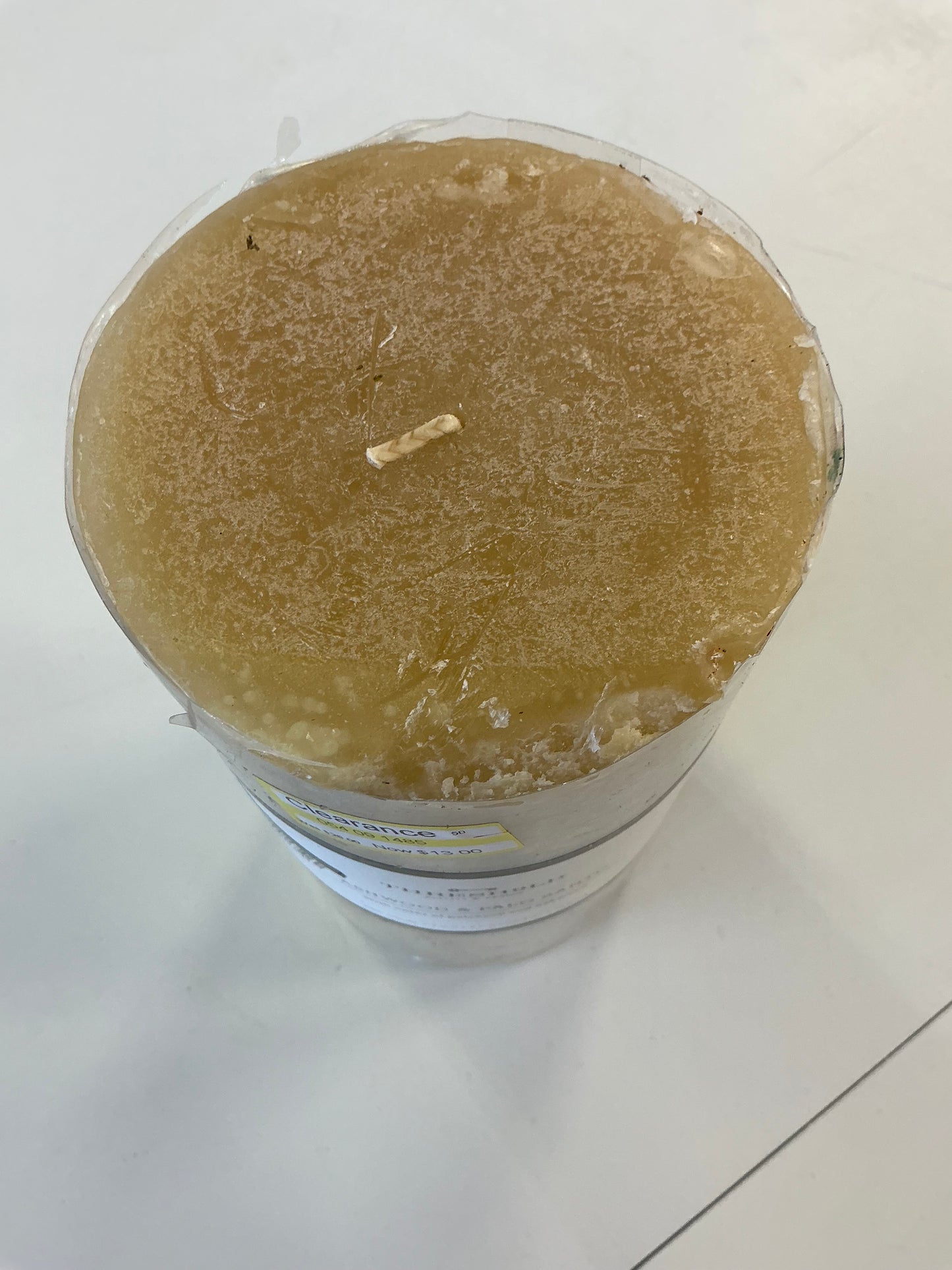 7” x 4” pillar scented candle - AS IS - SOME MINOR COSMETIC FLAWS(clearance)