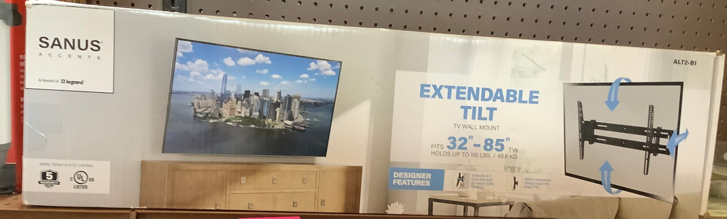Sanus VMPL50A Tilting Wall Mount for 32"-85" TVs