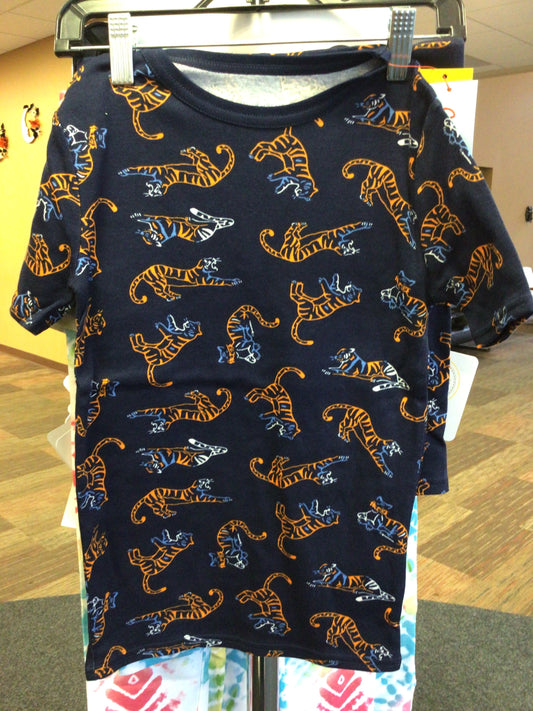 Boys 2pc Snug Fit Tiger Pajama Set- Size 8