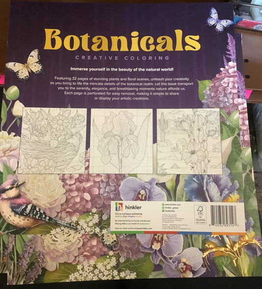 Hinkler Books Art Maker Botanicals Creative Coloring