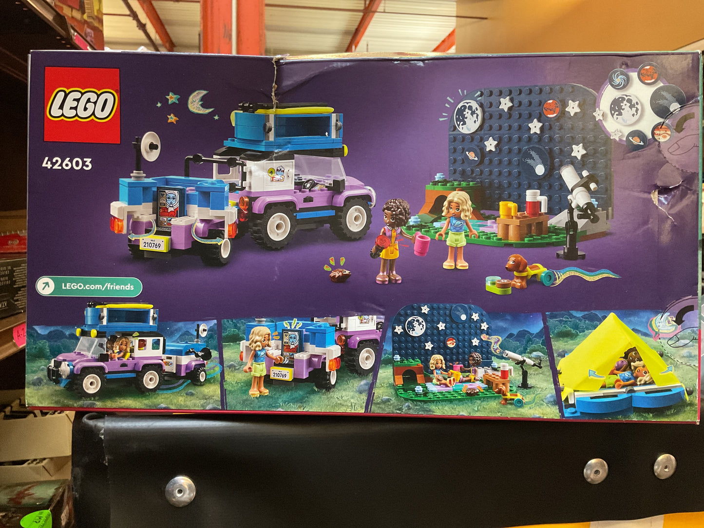 DAMAGED BOX LEGO Friends Stargazing Camping Vehicle Adventure
Toy 42603