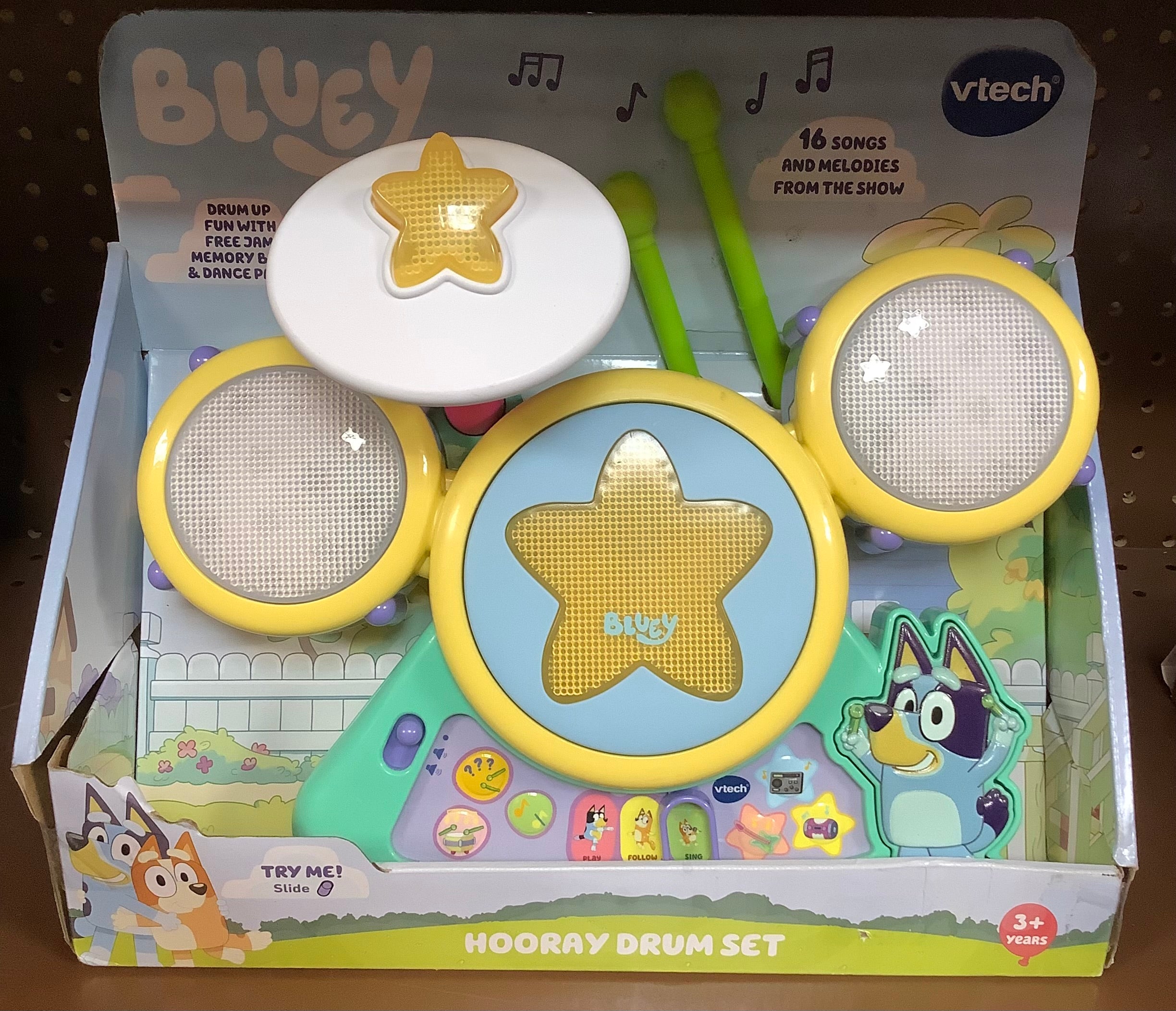 Tech Bluey Drum Set - Discount 70 Online