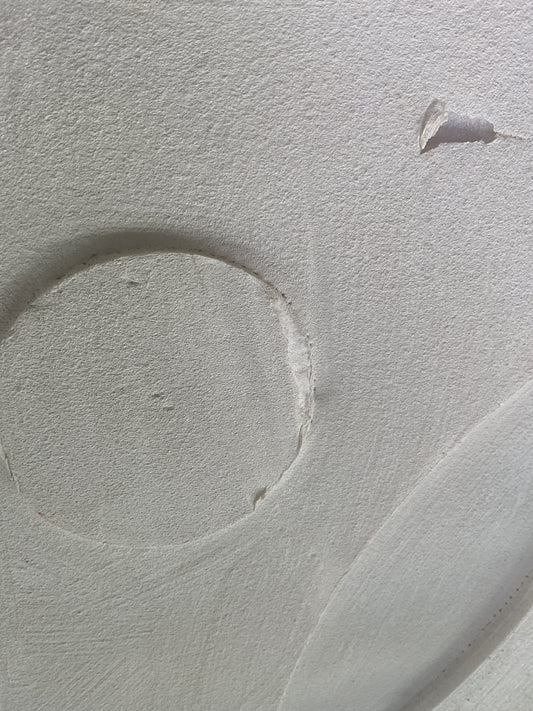 THRIFTY 70 - 24" x 30" Dimensional 3D Framed Wall art with Sand texture - Modern Canvas Art, Polystyrene Frame (Dents anTHRIFTY 70 - 24" x 30" Dimensional 3D Framed Wall art with Sand texture - Modern Canvas Art, Polystyrene Frame (Dents and Scratches) by