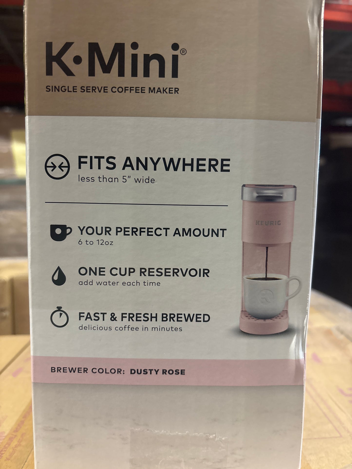 Keurig K-Mini Single-Serve K-Cup Pod
Coffee Maker - Dusty Rose (NEW!)