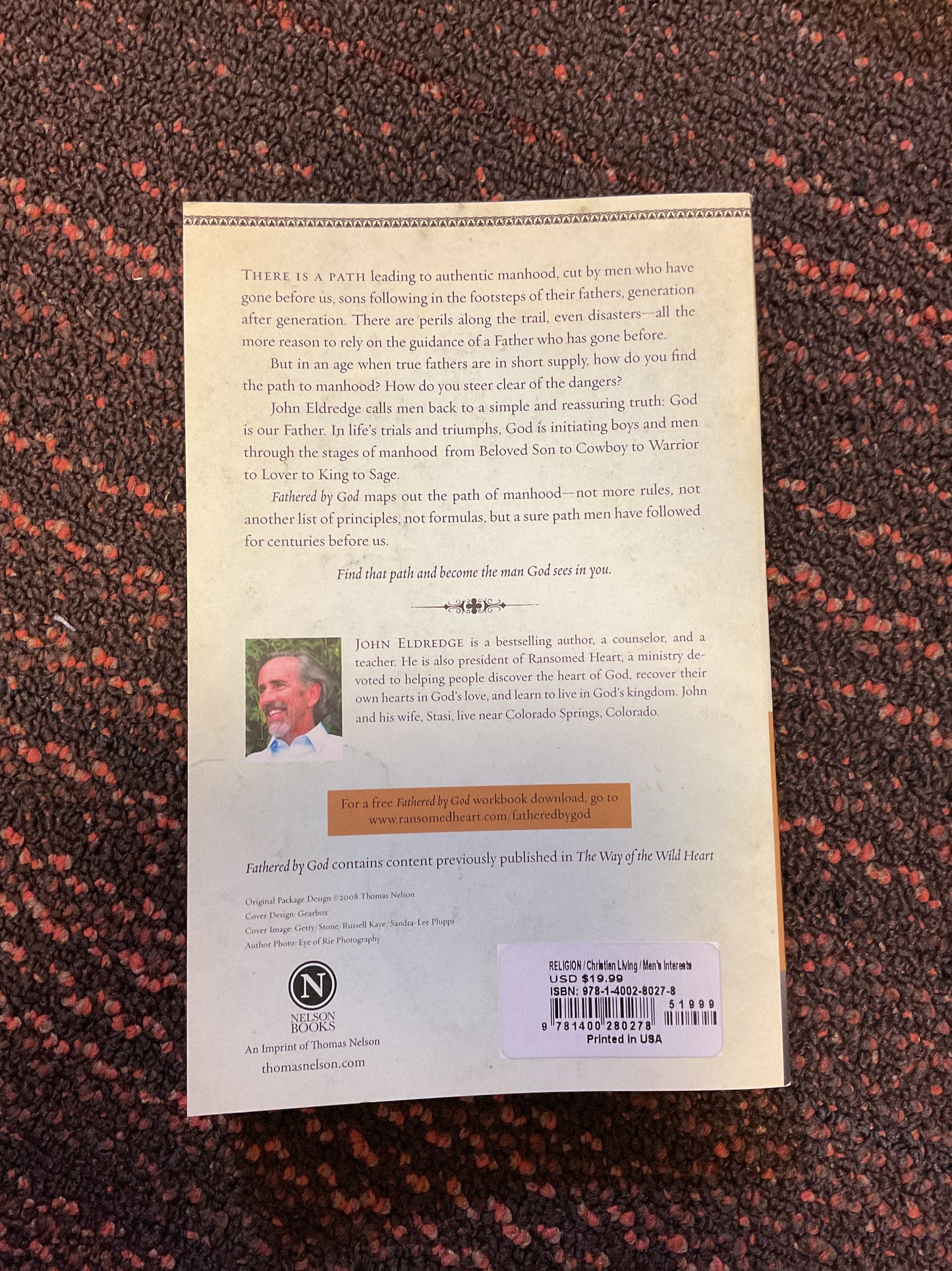 Fathered By God- John Eldredge - CLEARANCE