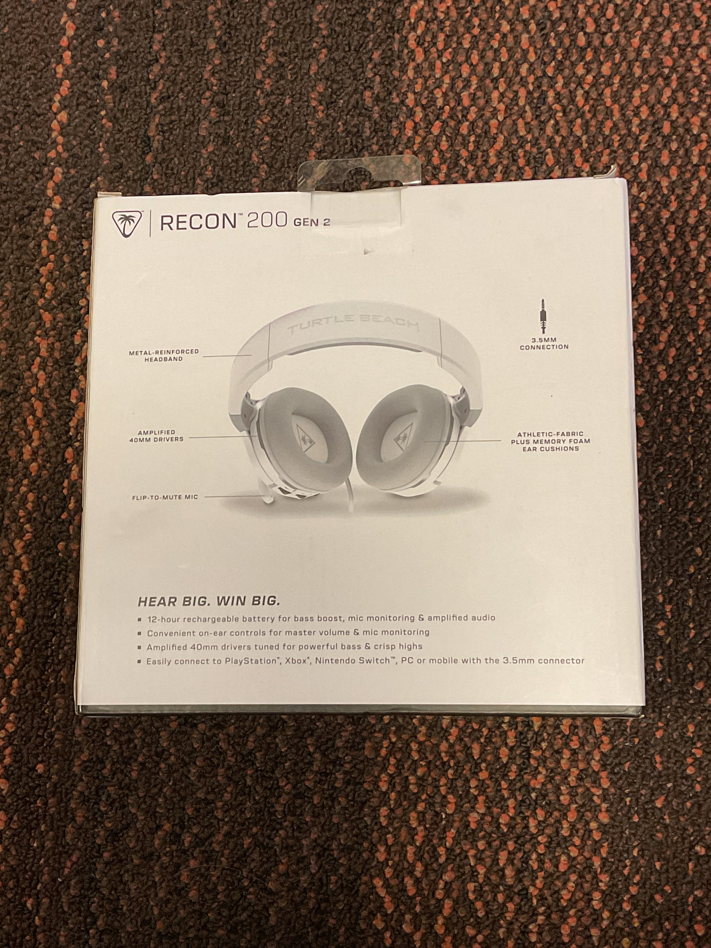 (Clearance )Turtle Beach Recon 200 Gen 2 Wired Gaming Headset Multiplatform- White