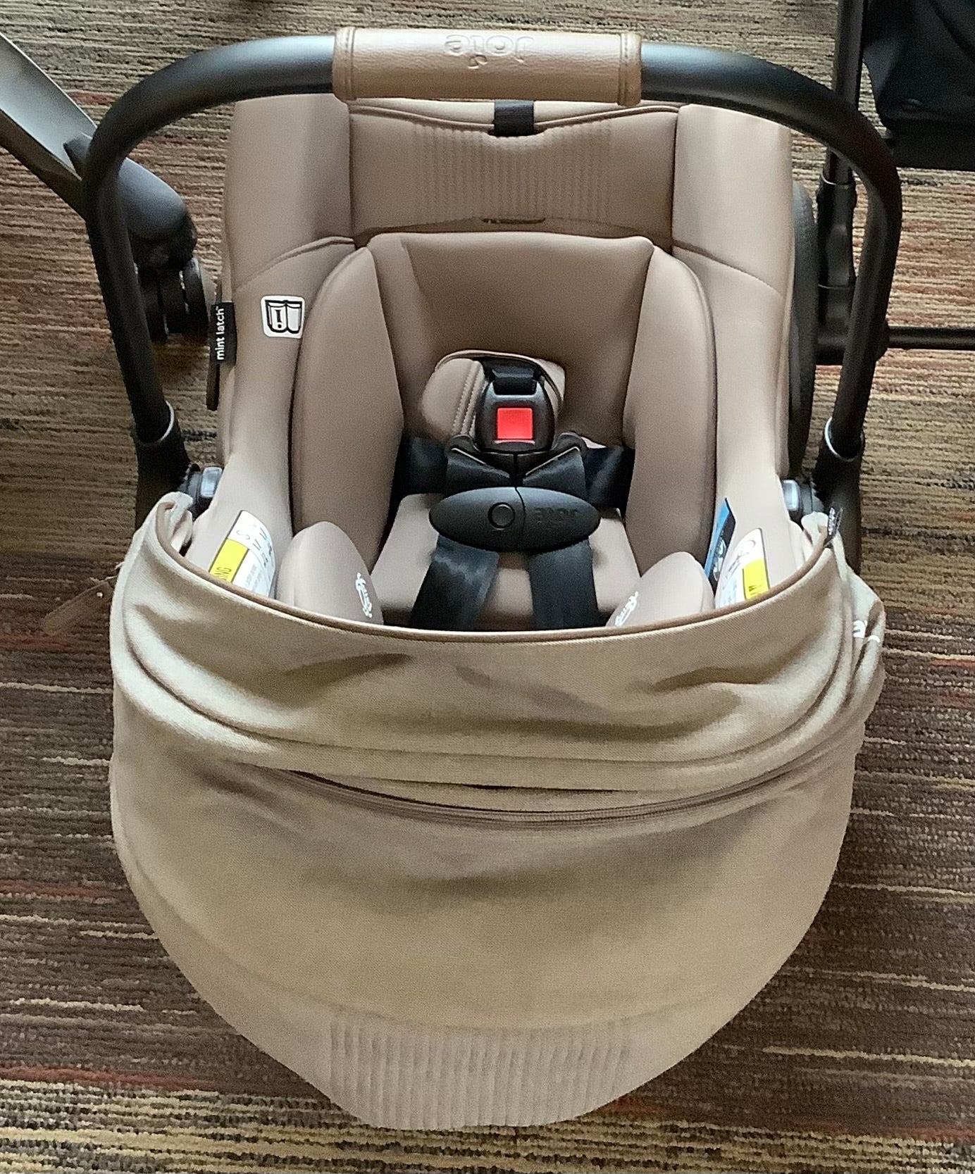 Joie Nutmeg Travel System with Mint Infant Car Seat - Maple