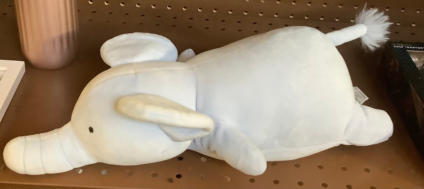 Elephant Weighted Plush Kids' Throw Pillow Blue