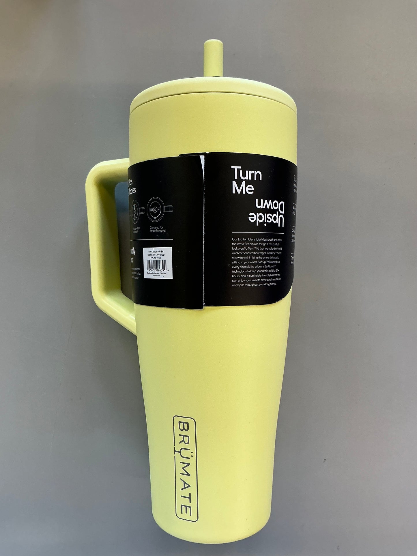 BruMate 40 fl oz Stainless Steel Era Straw Tumbler - Minor Cosmetic Damage (see pictures)