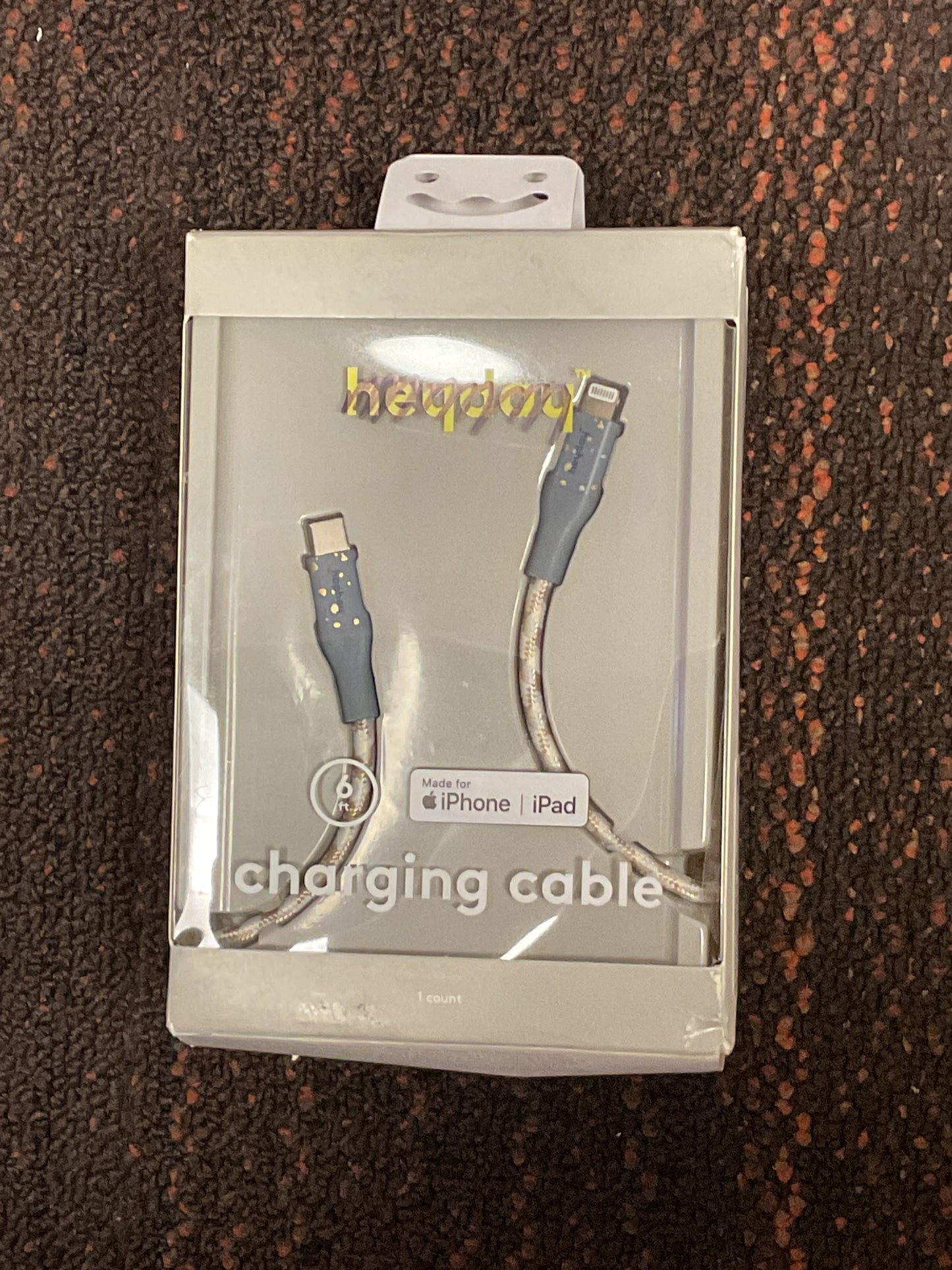 USB-C to Lightning Charging Cable - Blue & Gold - 6ft