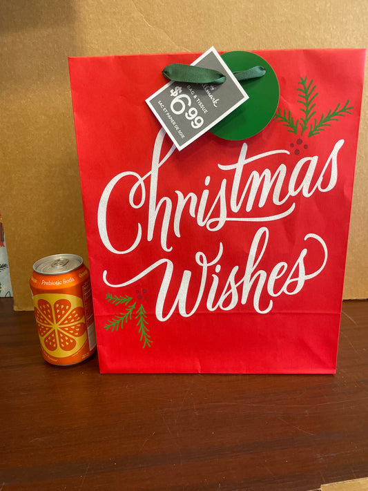 Christmas “Christmas Wishes” Gift Bag